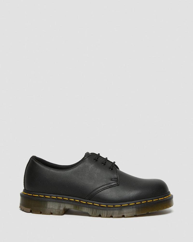 Black Men's Dr Martens 1461 Slip Resistant Leather Work Shoes | CA 654OKI